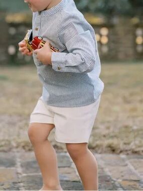 Edgehill Collection x Kristin Ellen Hockman Little Boys' Anders Shorts Set